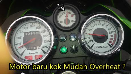 kawasaki ninja 150 R mudah overheat