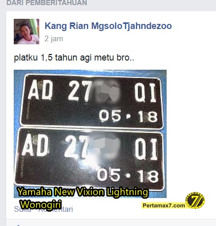 korban pelat nomer langka