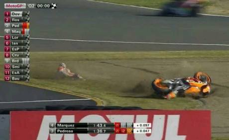 marquez rc213v motegi crash qtt