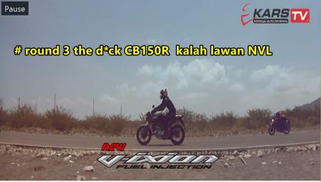 round 3 honda CB150R kalah lawan yamaha New Vixion