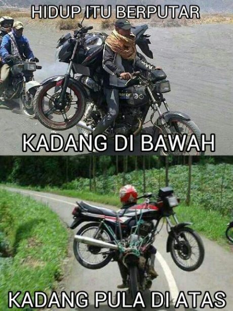 siklus honda GL pro kadang diatas kadang dibawah