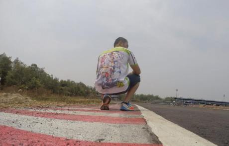 Sirkuit Skyland Sekayu Ditambal Semen membahayakan pebalap 1