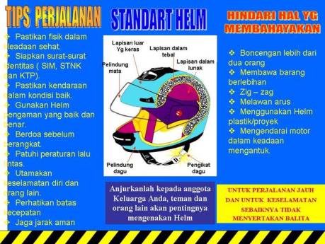 tips safety riding dan pakai helm dengan benar