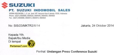 Undangan Suzuki at IMOS 2014