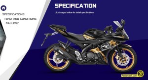 yamaha R15 special edition black gold with&nbsp;ohnlins