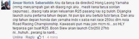 yamaha YZF-R25 ckd Malaysia