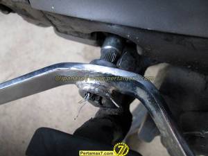 Atasi Tuas Perseneling honda Megapro Oblak dengan kabel kopling vespa&nbsp;13