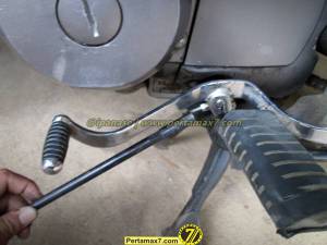 Atasi Tuas Perseneling honda Megapro Oblak dengan kabel kopling vespa&nbsp;15