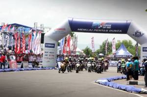 Final Yamaha Cup Race 2014 di sirkuit area Stadion Maguwoharjo&nbsp;Yogyakarta