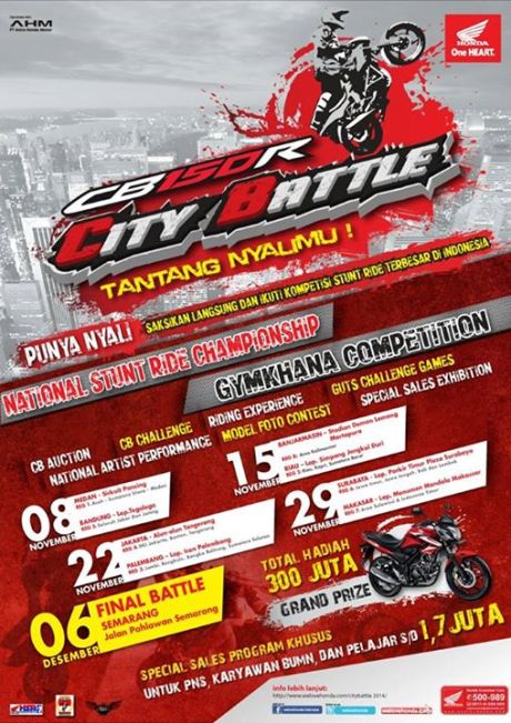 Honda CB150R City battle 2014 gymkhana cmpetition