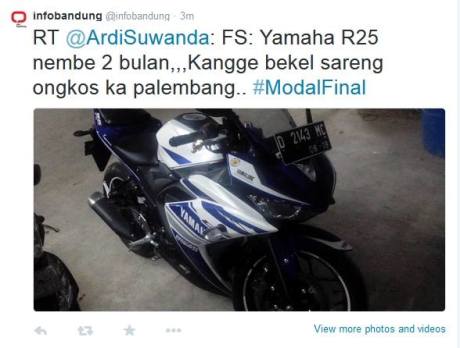 jual R25 buat nonton final Persib VS persipura