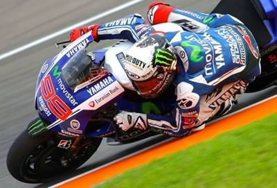 lorenzo elbow cornering di valencia