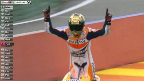 marquez won valencia 13 Record