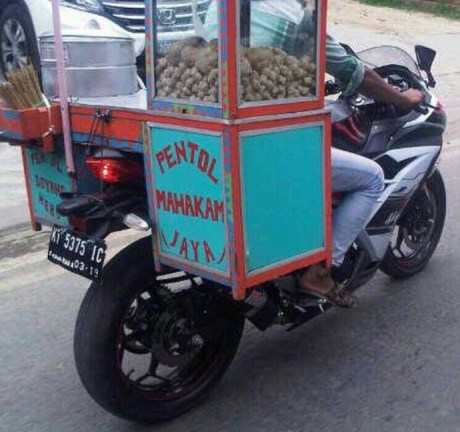 ninja 250 fi buat jualan bakso