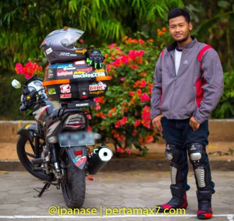 Pasang Box Givi e20 dengan Braket geser Kucay di Honda Megapro_-7