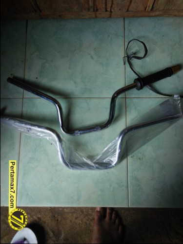 Pasang Stang tiger di Honda Megapro pertamax7 6