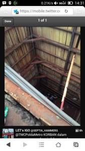 Pengendara motor terperosok saluran air di cibubur&nbsp;1