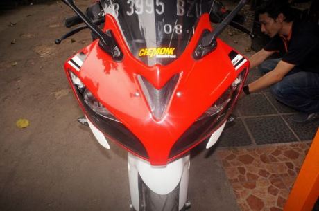 Topeng lampu yamaha R15 ala R6 chemonk 1