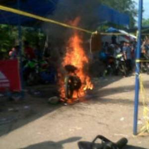 yamaha jupiter spek MP2 terbakar di&nbsp;jambi