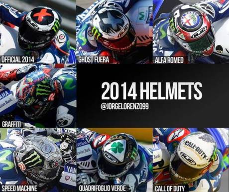 corak helm HJC lorenzo motogp musim 2014