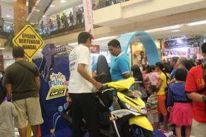 Keramaian pengunjung di launching New Mio M3 125 di Tangerang&nbsp;(4)