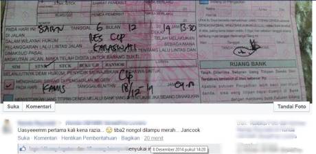 marah ke polsi karena ditilang tidak punya sim