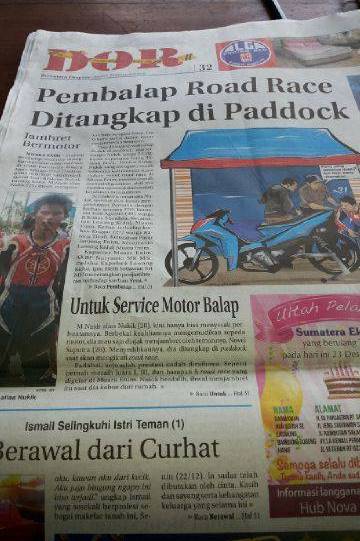 menjambret demi balapan