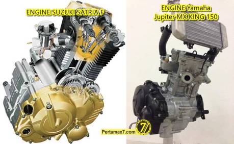 mesin suzuki satria F vs Yamaha Jupiter MX King 150