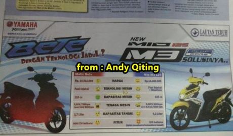 Perang urat syarat Yamaha Mio M3 sudah mulai terjadi di lampung