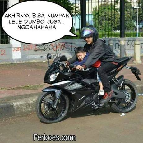 susahnya bawa anak naik yamaha R15