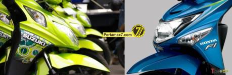 Suzuki Nex VS Honda beat POP ESP lampu samping