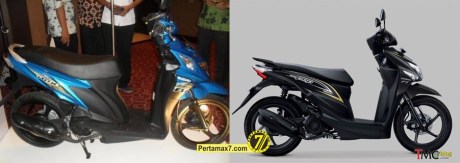 Suzuki Nex VS Honda beat POP ESP samping