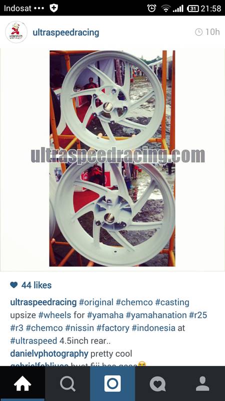 Velg Chemco palang 7 buat yamaha r25