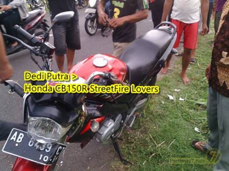 vixion kecelakaan karena lawan arah di Parangtritis yogyakarta 2