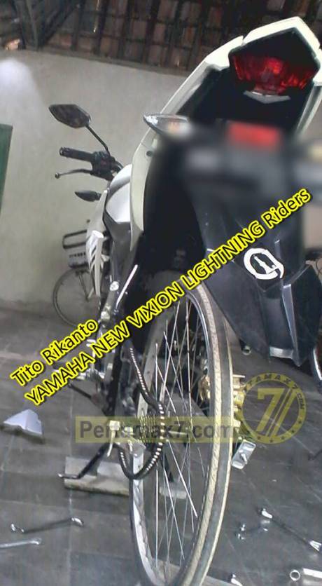 yamaha new vixion pakai ban sepeda ontel