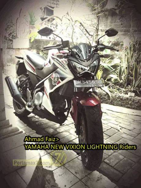 Yamaha New Vixion pakaii lampu kawasaki Z250 4