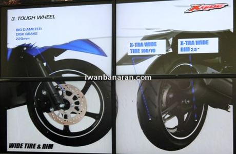 ban belakang yamaha X-ride irc NR 84