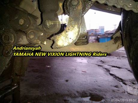 Conrod shock breaker Yamaha vixion patah 10