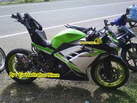 Kecelakaan kawasaki Ninja 250 Fi aceh sampai rangka nekuk remuk 12