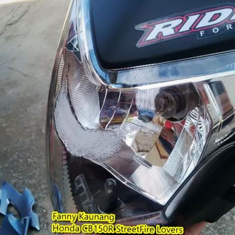 Klaim lampu leleh Honda CB150R10