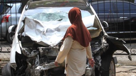 Kondisi Outlander Maut Jalan Arteri Pondok Indah perenggut 4 Jiwa akibat Narkoba, Remuk remek banyak bercak darah 5