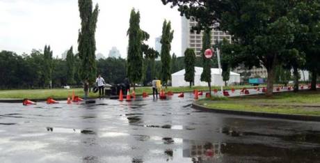 Lokasi-Tes-Honda Vario-150 di senayan