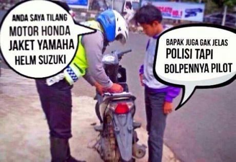 meme motor honda jaket yamaha helm suzuki