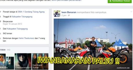 Nama Iwanbanaran di catut untuk jualan motor tanpa bpkb 5