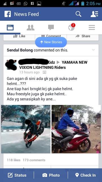 nnggak pake helm kok bangga