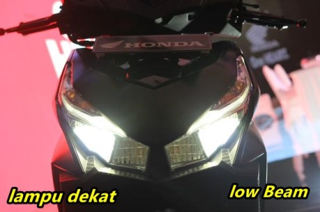 nyala lampu dekat honda vario 150 led