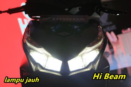 nyala lampu jauh honda vario 150 led