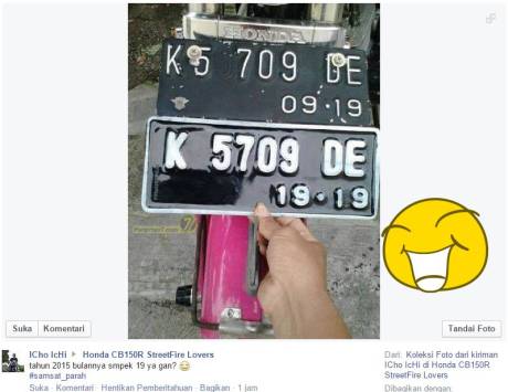 pelat nomer bulan 19 lho