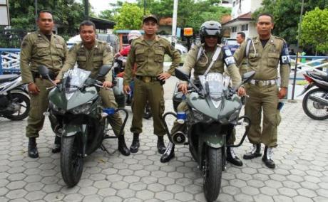 Satpol PP kota tegal Gunakan Yamaha R25 untuk kawal Walikota 2