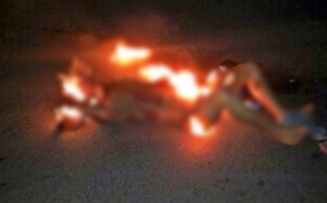 begal pondok aren tangerang selatan dibakar masa